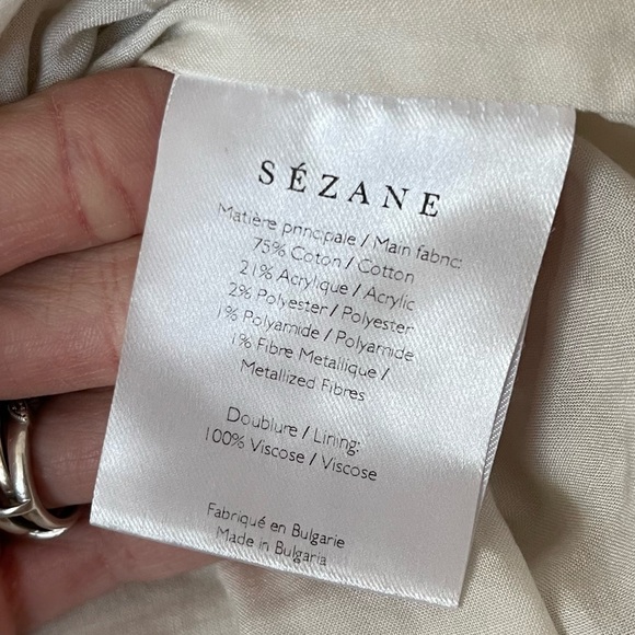 •SOLD• Sezane Lizzie Tweed Cream Dress - Picture 10 of 10